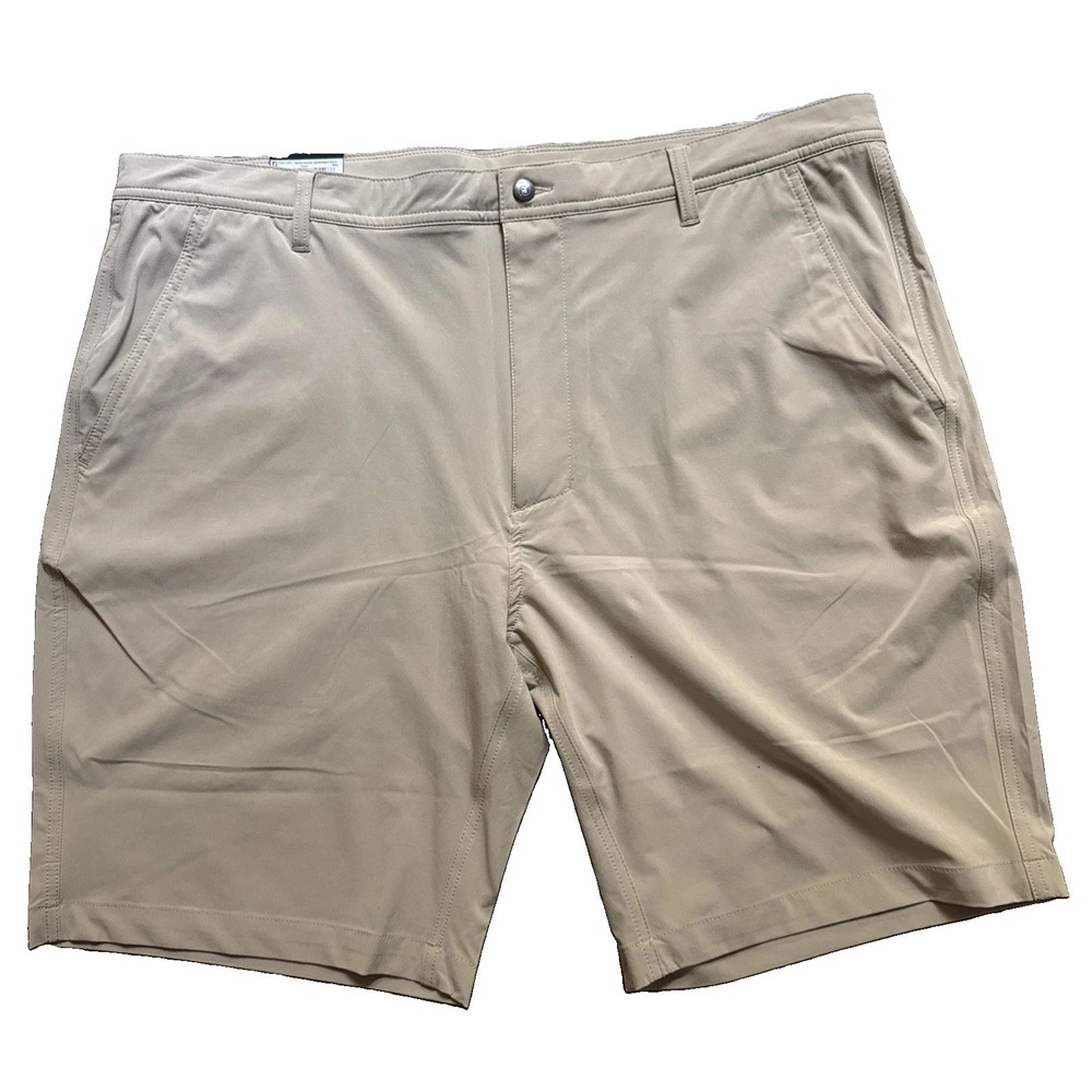 NWT Footjoy Lightweight Golf Shorts Men's W40 Inseam 9" Tan Performance Chino